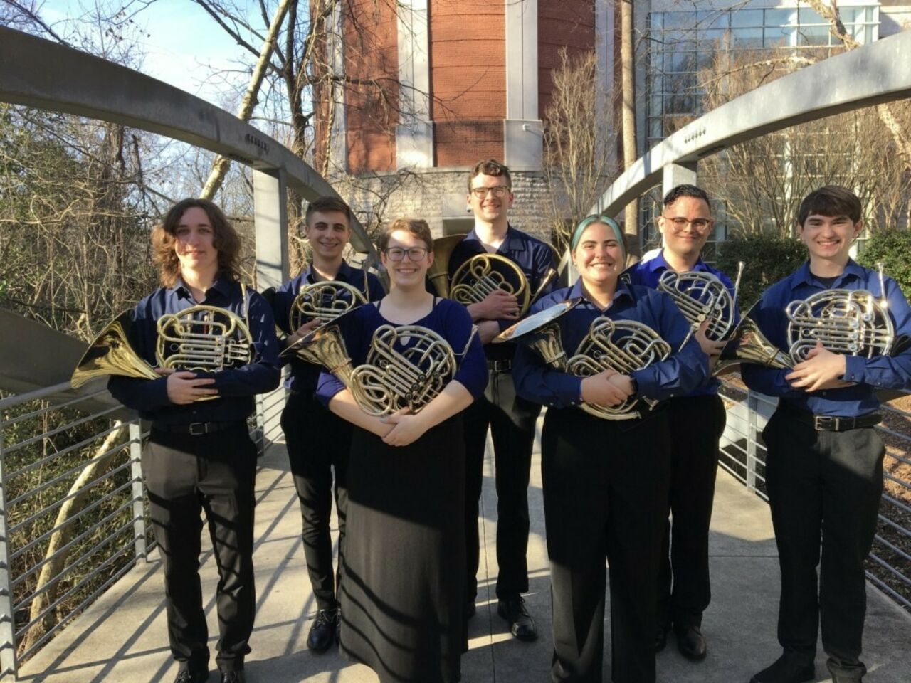 Photo includes students of Horn at Penn State