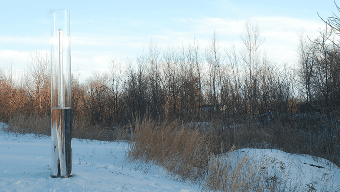 A dysfunctional safety lamp in Centralia, Pennsylvania