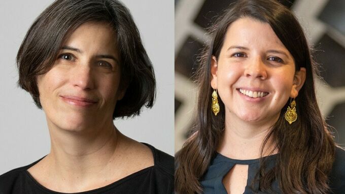 Headshots of Lisa Iulo, at left, and Elena Vazquez