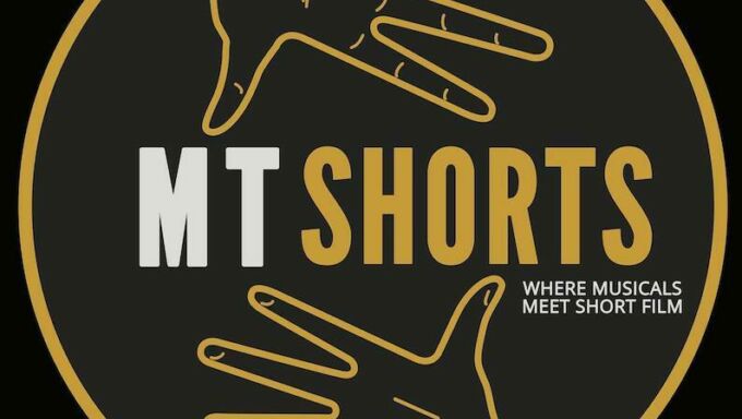 MT Shorts logo showing jazz hands on black background