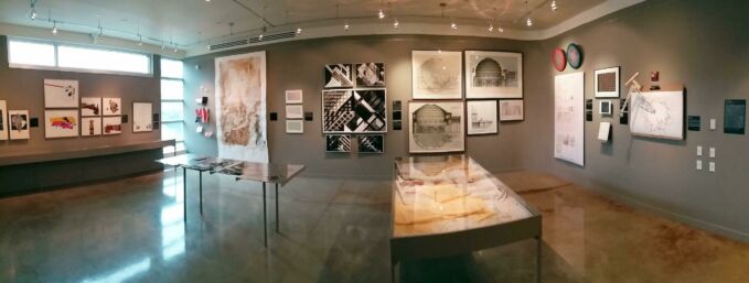 A look inside the Rouse Gallery at the “On/Of Paper" exhibit.