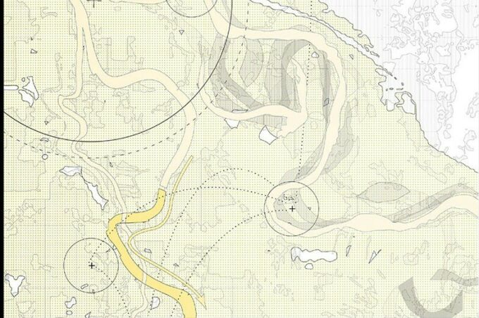 Topographic plan from “Tremé: Life with the Mississippi" by Thomas Leonard.