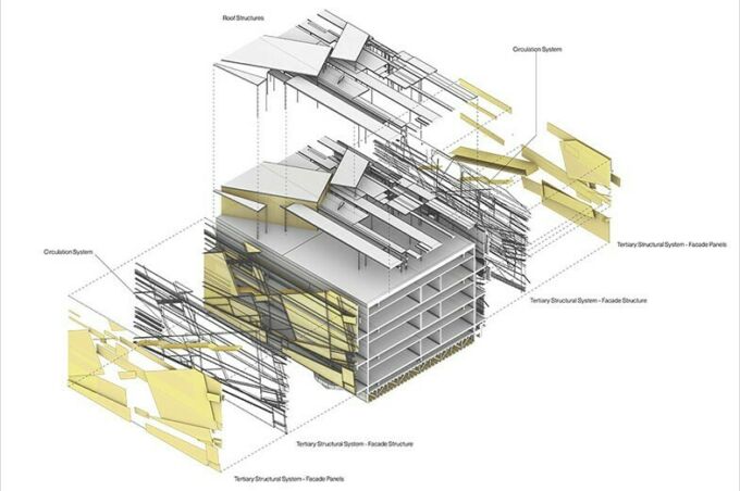 CAD drawing of “Tremé: Life with the Mississippi" by Thomas Leonard.