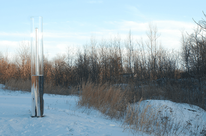 A dysfunctional safety lamp in Centralia, Pennsylvania