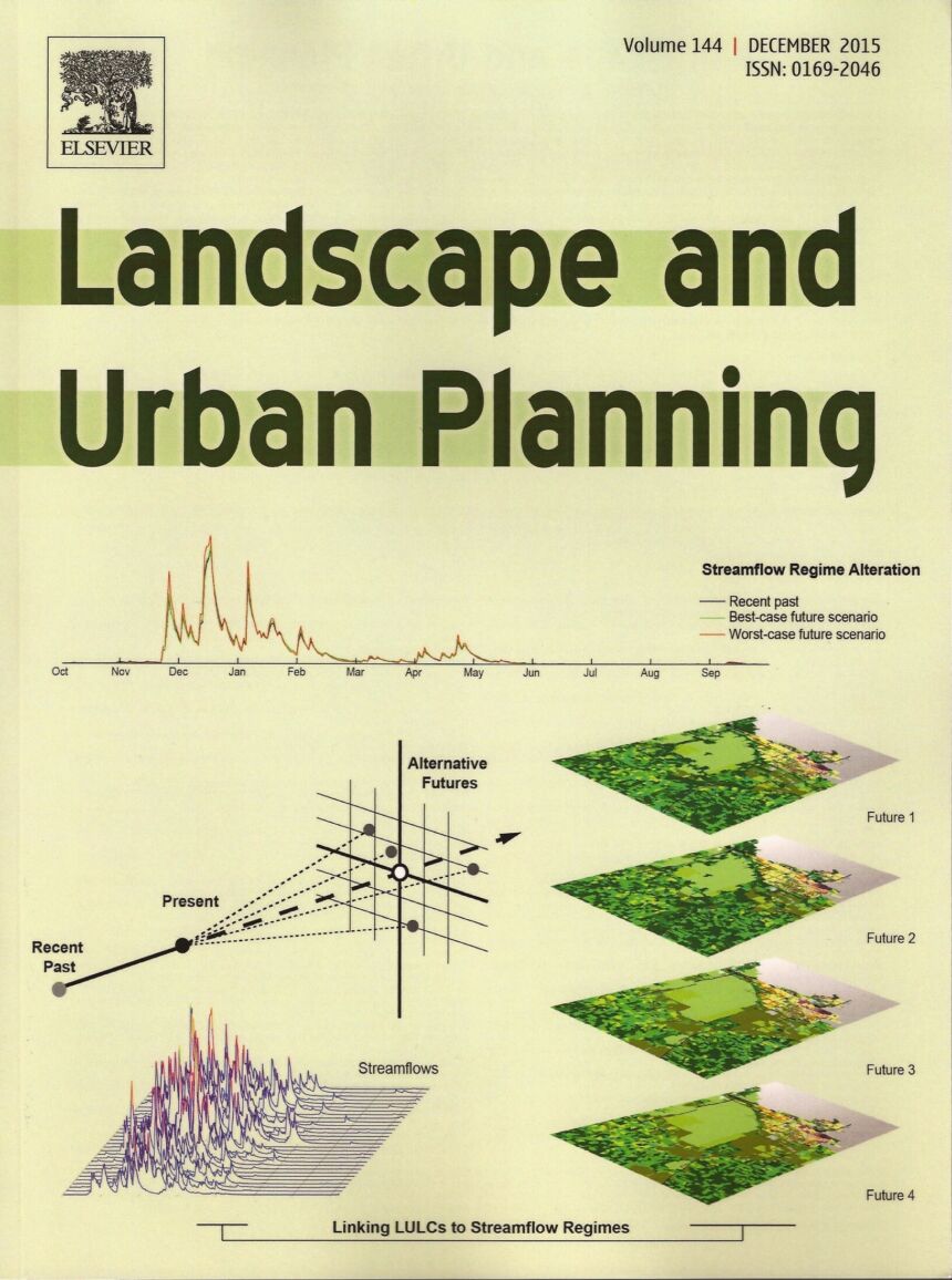 The cover of Landscape and Urban Planning, December 2015